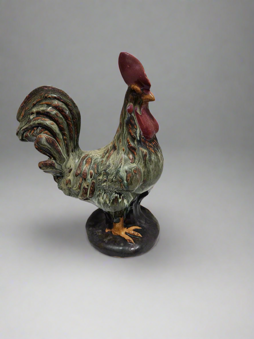 Vintage Porcelain Rooster Figurine
