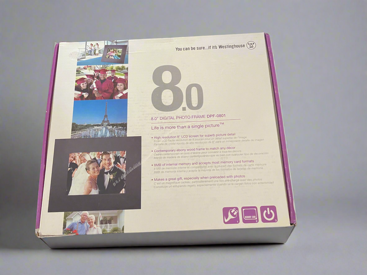 Westinghouse 8” Digital Photo Frame DPF-0801