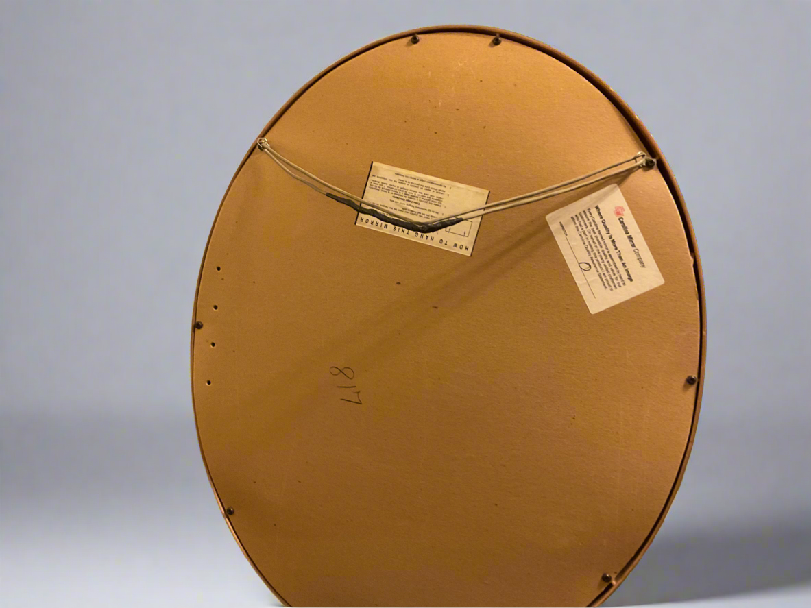 Vintage Oval Gold Framed Mirror
