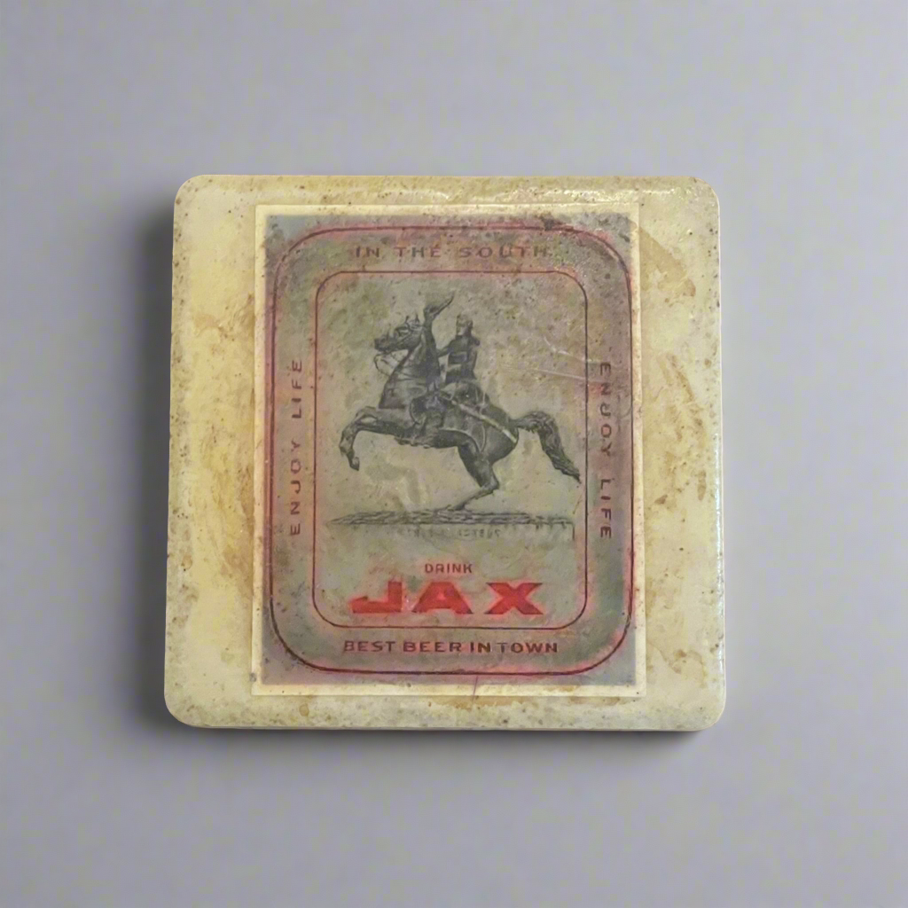 Homemade New Orleans Based Italian-Stone Tile Coasters (Set of 4)