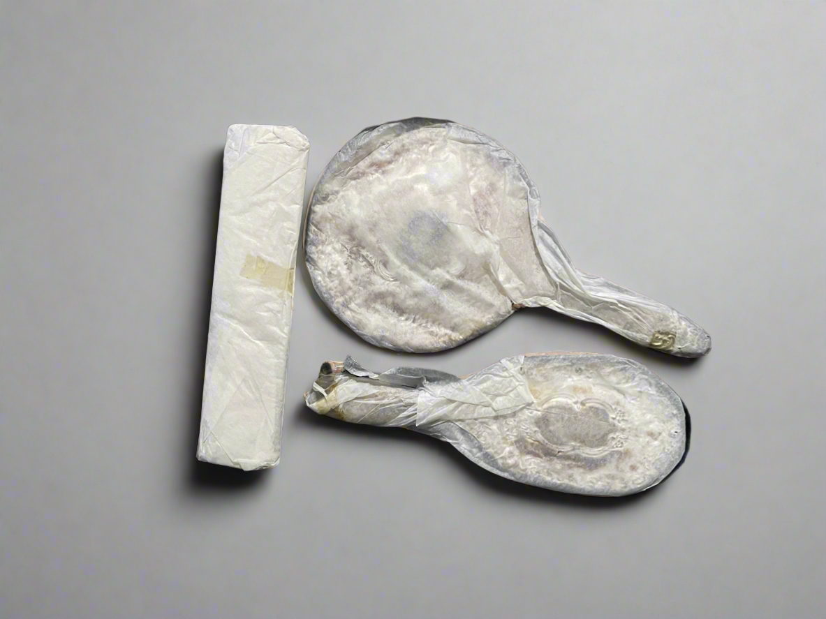 Silver Plated Three Piece Dresser Set