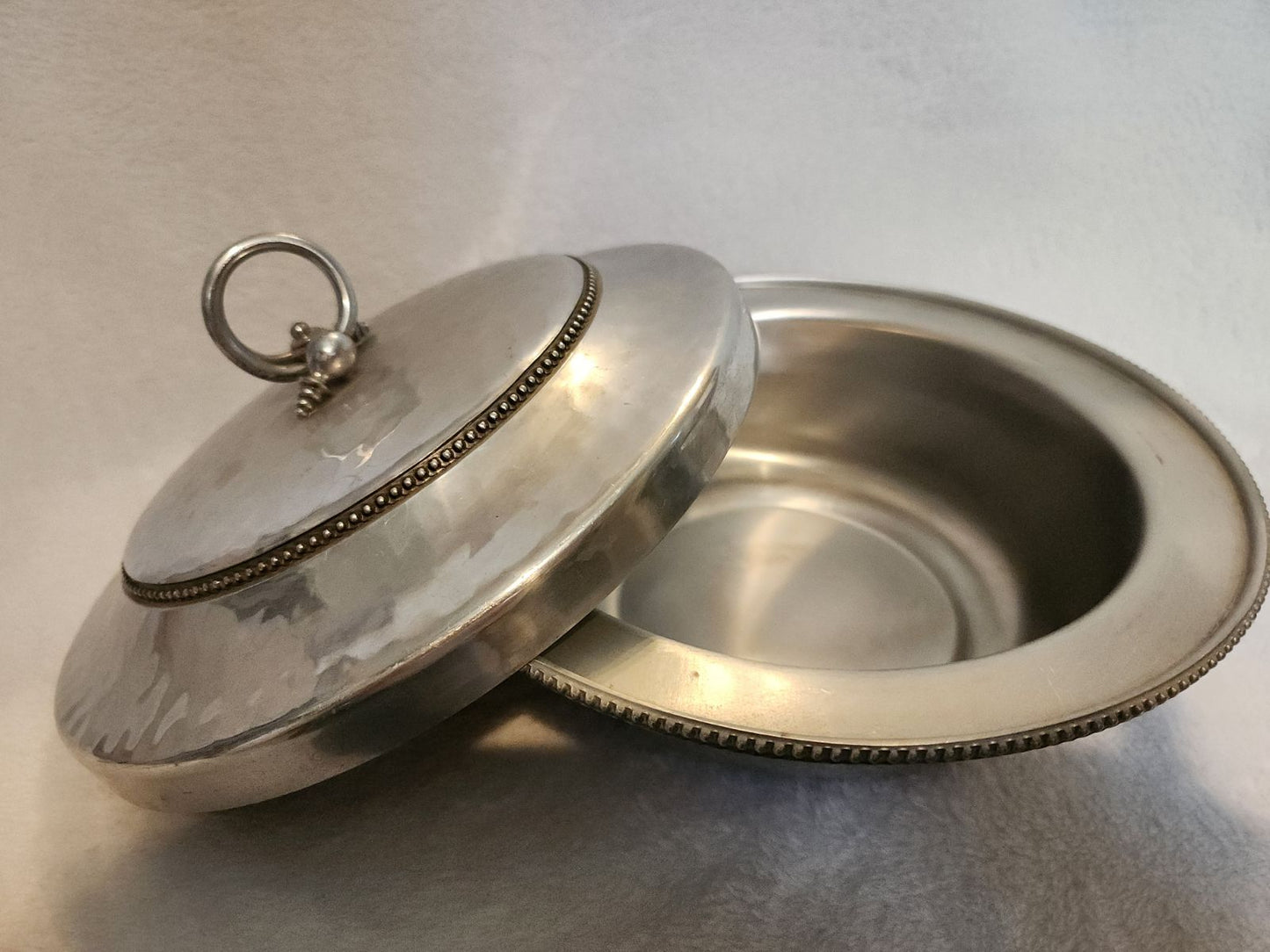 Hammered Aluminum Dish