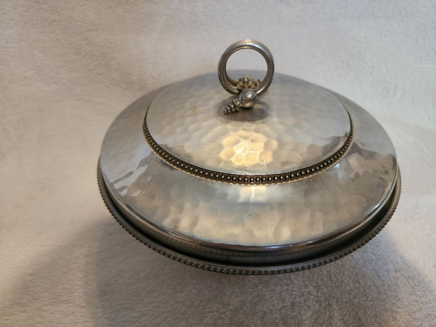 Hammered Aluminum Dish