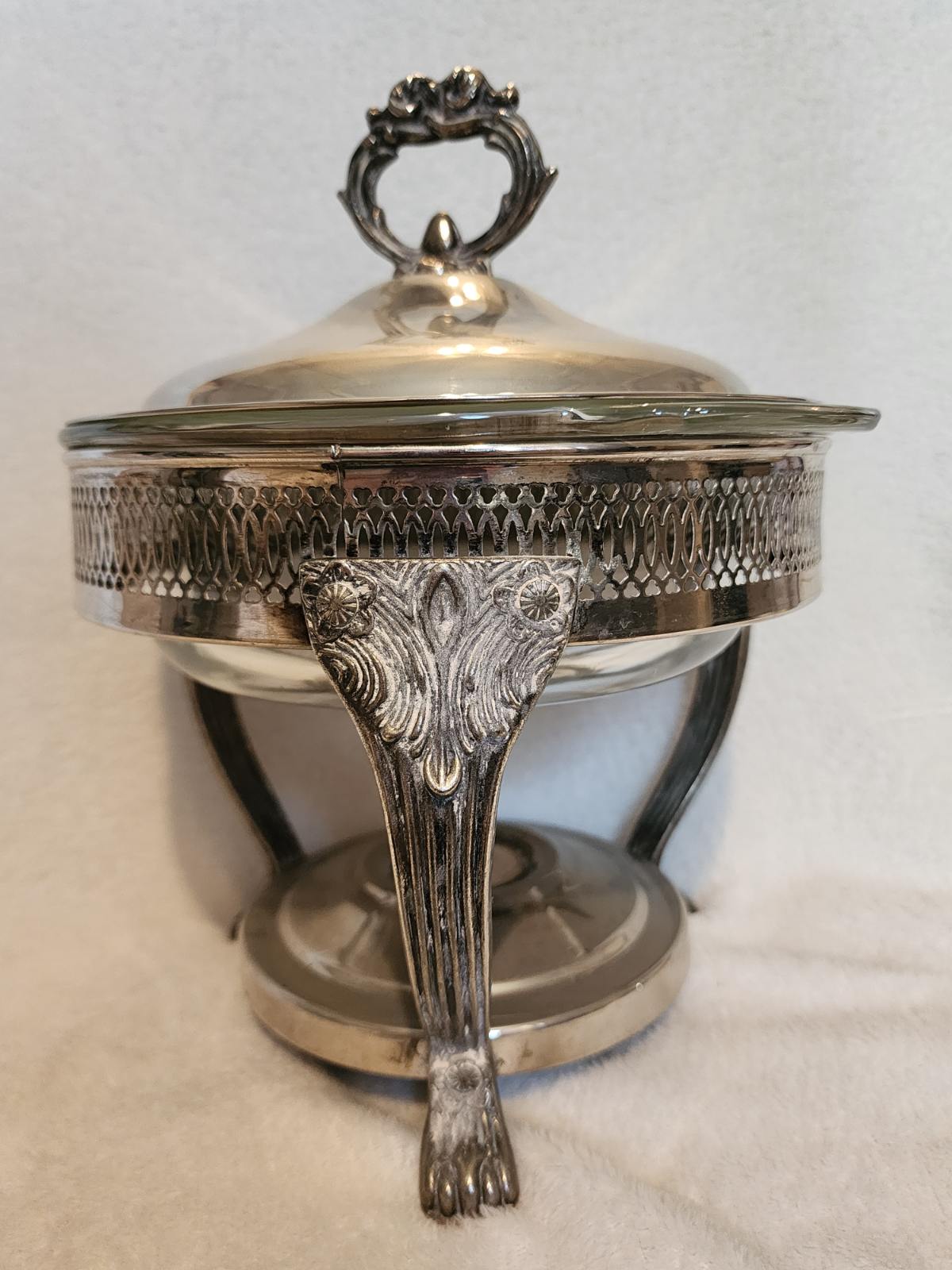 Vintage Round Chafing Dish