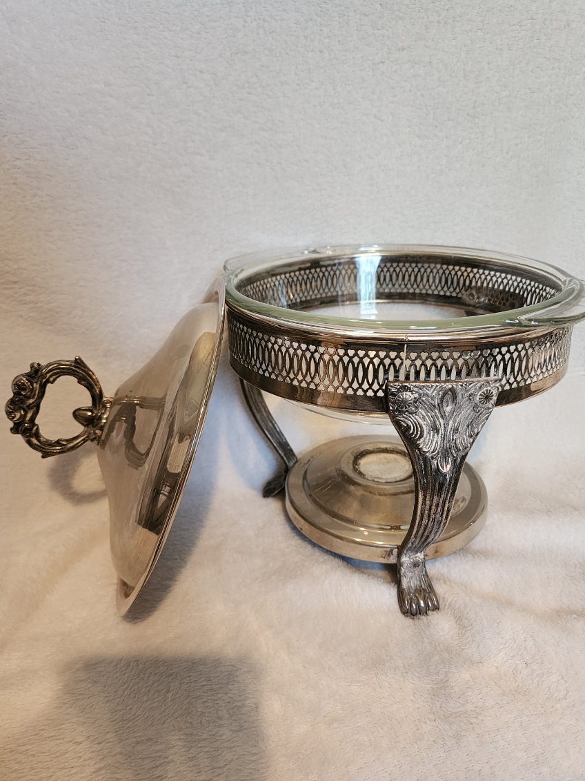 Vintage Round Chafing Dish
