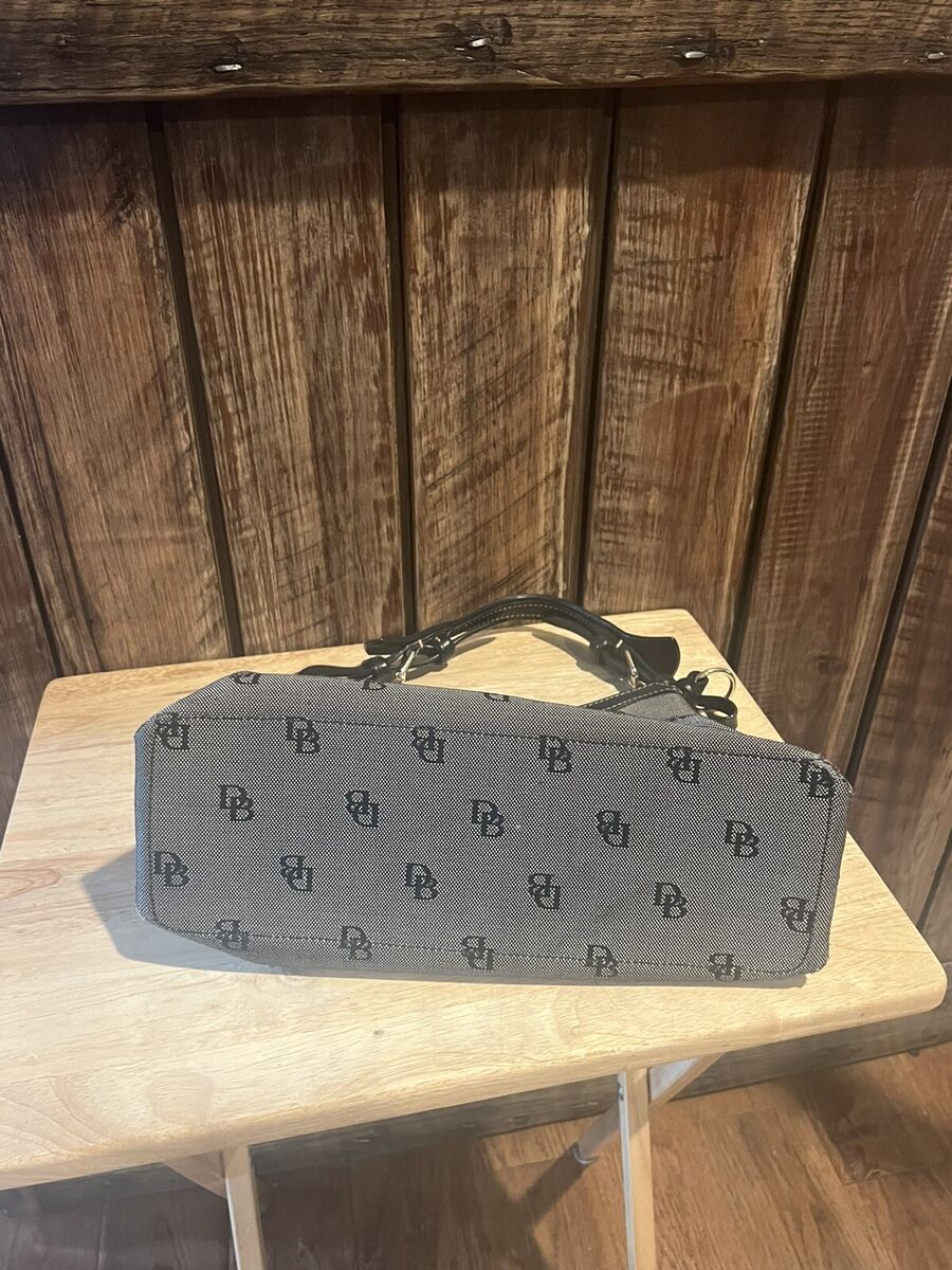 Dooney and Bourke Black and Grey Handbag Purse