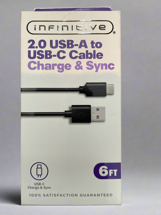 Infinitive 2.0 USB-A to USB-C Cable Charge and Sync