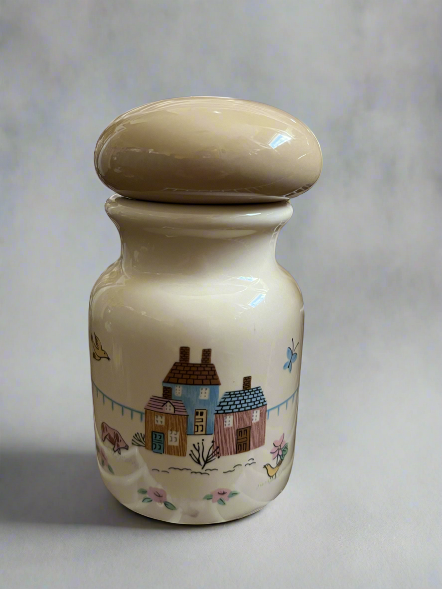 International Stoneware Heartland Village Spice Jar with Lid