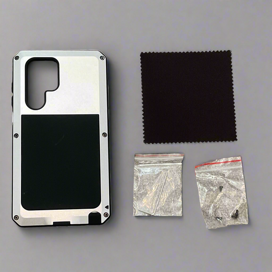 Galaxy S23 Metal Case Full Body Hard Cover Set