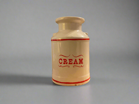 Cream Ceramic Jar