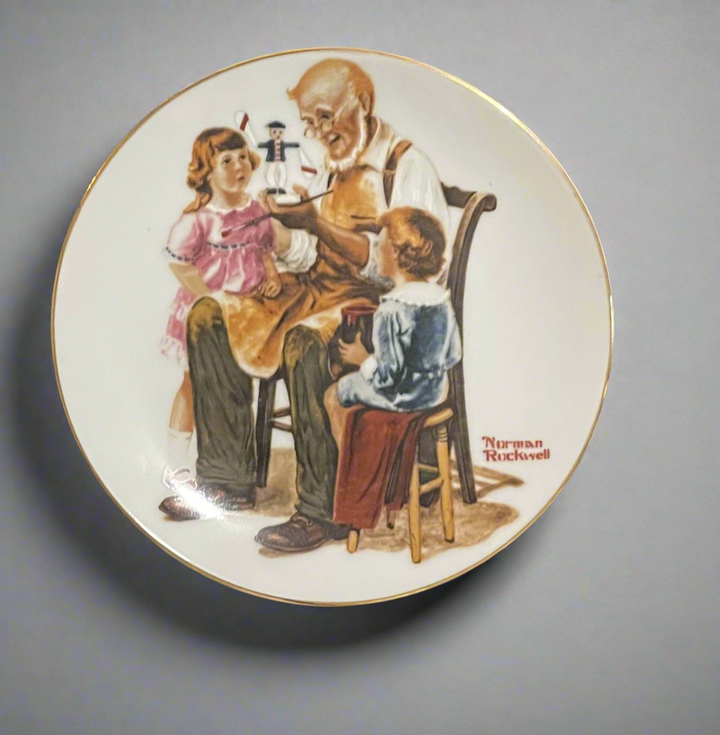 Norman Rockwell Plate Set (4 count)