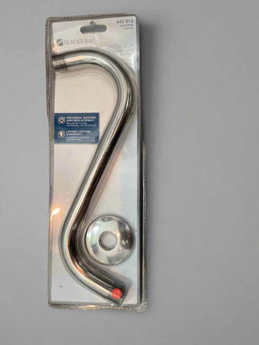 Glacier Bay Chrome S-Style Shower Arm
