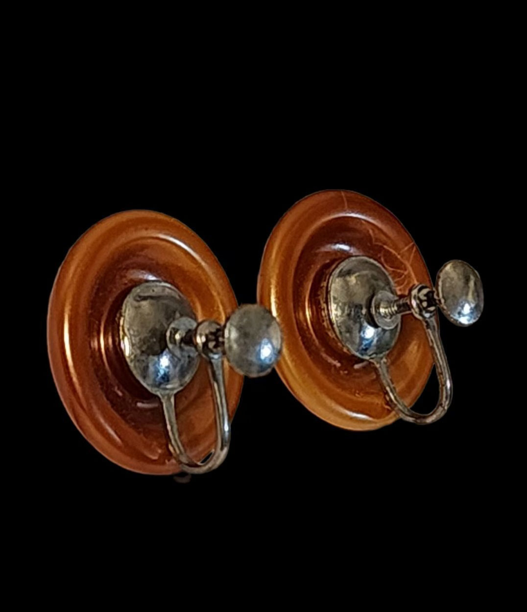 Orange Vintage Earrings