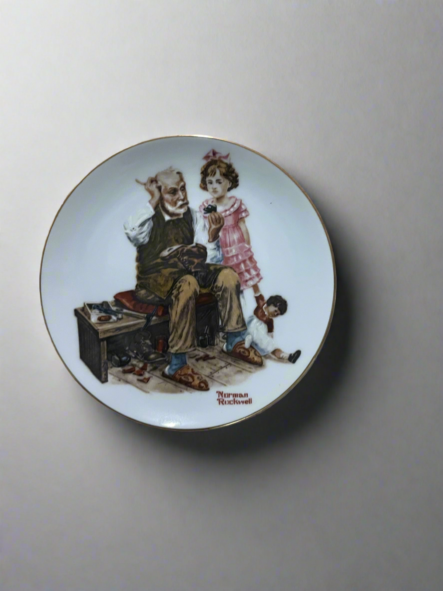 Norman Rockwell Plate Set (4 count)