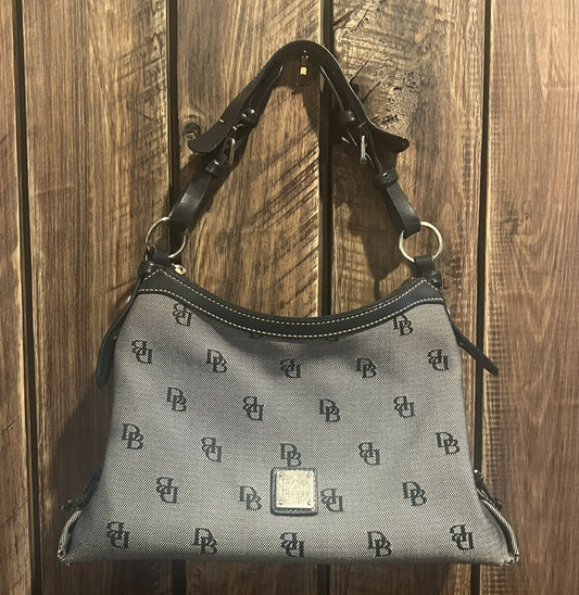 Dooney and Bourke Black and Grey Handbag Purse