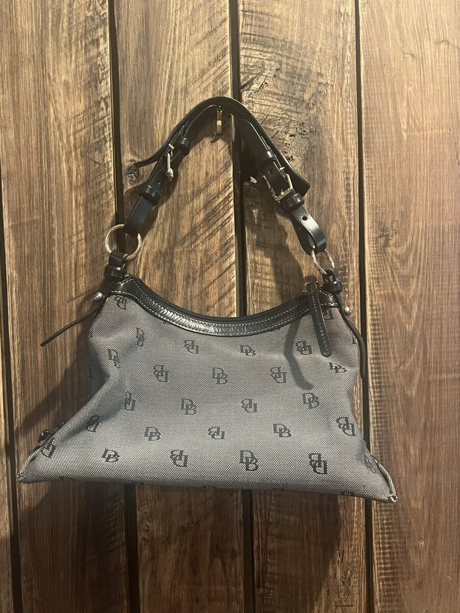 Dooney and Bourke Black and Grey Handbag Purse